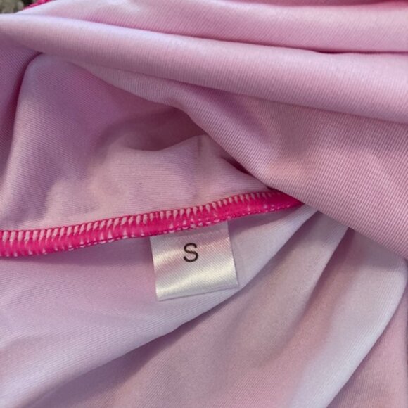 Hot Pink Brand New swimsuit Size Small Lattice back adjustable Straps Cups - Picture 5 of 6